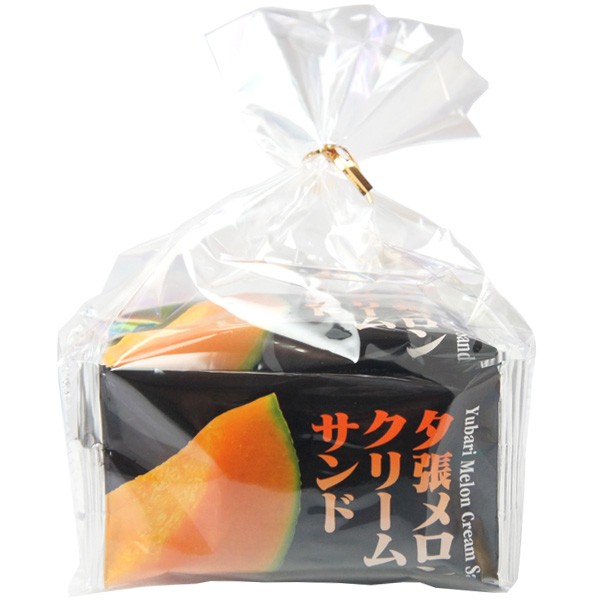 札幌 わかさや本舗のメロンクリームサンド 5個（袋） パッケージ