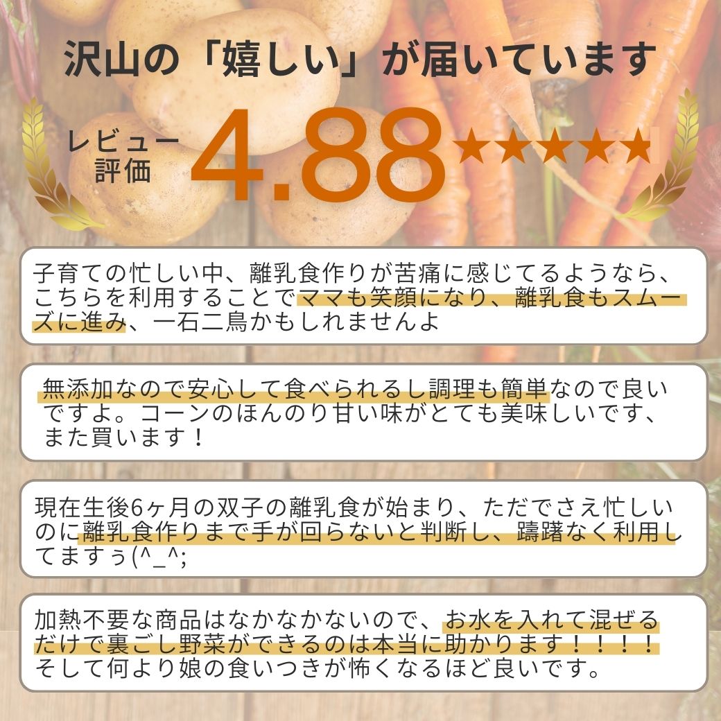 離乳食　野菜フレーク