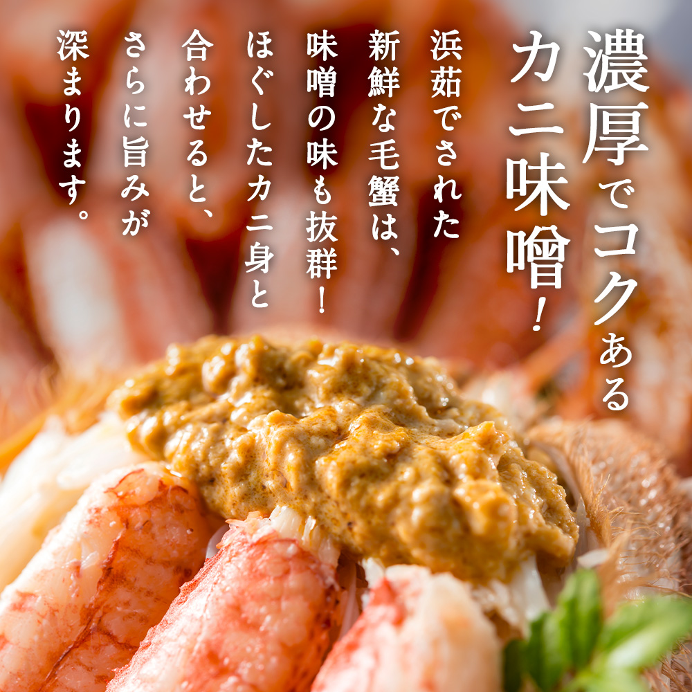 北海道産 毛ガニ 400g〜450g 【浜茹で...の詳細画像5