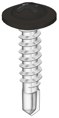 カラーネジ いろビス 鉄骨用 シンワッシャー 鉄 4.2×19mm １箱 700本