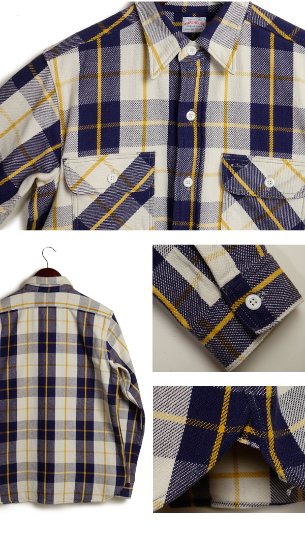 WAREHOUSE ウエアハウス FLANNEL SHIRTS フランネルシャツ Lot