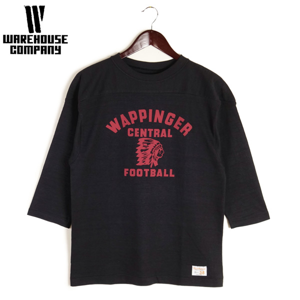 WAREHOUSE（ウエアハウス） 7分袖 フットボール Tシャツ “WAPPINGER