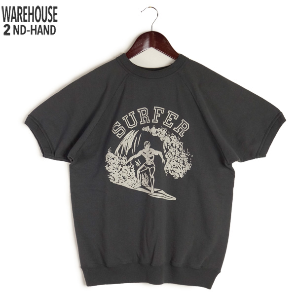 WAREHOUSE スウェット Tシャツ 半袖 プリント オレンジ L WAREHOUSE - WAREHOUSE ウエアハウス GA85 プリント Tシャツ