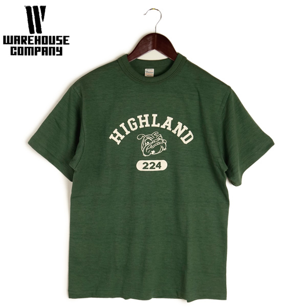 WAREHOUSE（ウエアハウス） クルーネック 半袖 プリント Tシャツ