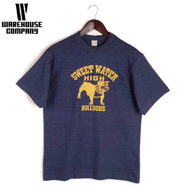 WAREHOUSE（ウエアハウス） クルーネック 半袖 プリント Tシャツ