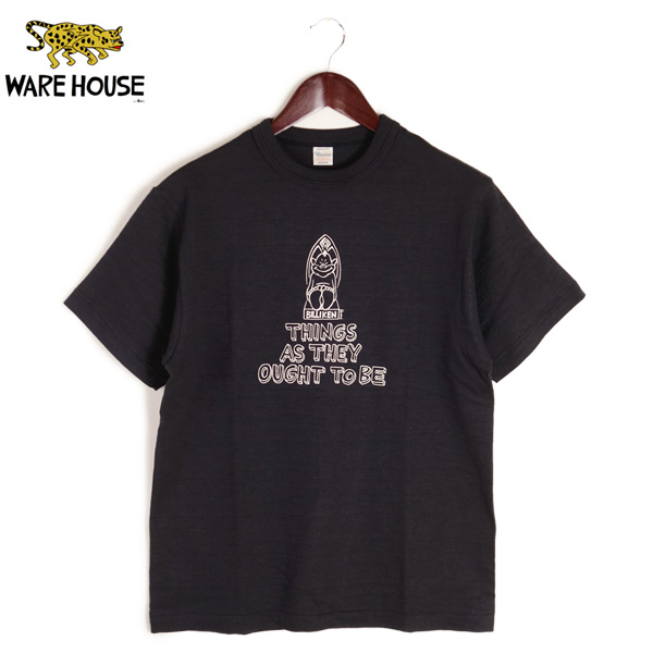WAREHOUSE（ウエアハウス） クルーネック 半袖 プリント Tシャツ