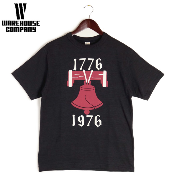 WAREHOUSE（ウエアハウス） クルーネック 半袖 プリント Tシャツ