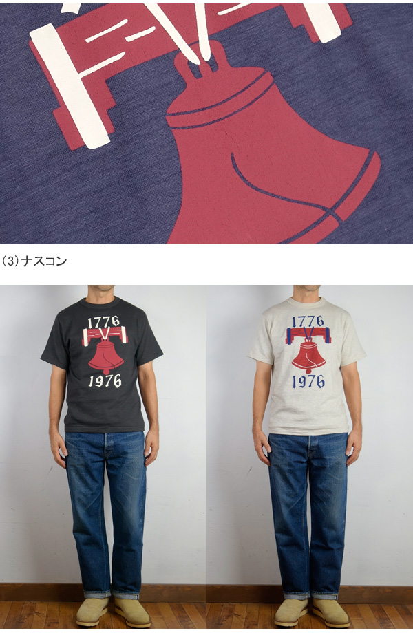 WAREHOUSE（ウエアハウス） クルーネック 半袖 プリント Tシャツ