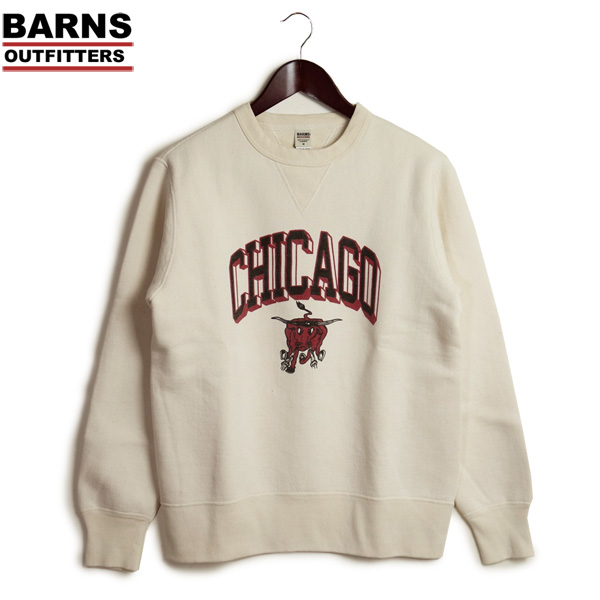 BARNS バーンズ 4本針 フラットシーマ ヴィンテージ 両V クルースウェット “CHICAGO” BR-23380 : br-23380 :  着太郎ヤフー店 - 通販 - Yahoo!ショッピング