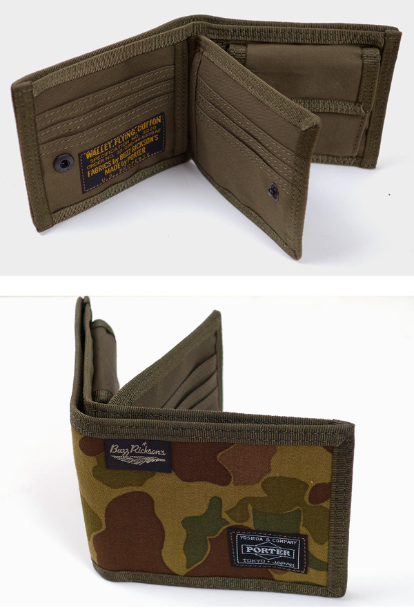 PORTER カモフラージュ 二つ折り財布 BUZZ RICKSON'S × PORTER バズリクソンズ ポーター カモフラージュ