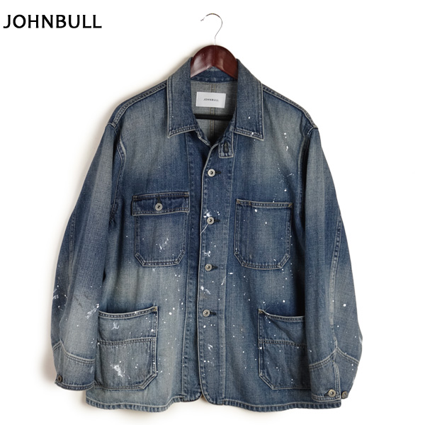 Johnbull JM243L07 デニムカバーオールサックジャケット Amazon | [ジョンブル] 12.5オンスデニムサックジャケット