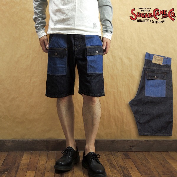 SUGAR CANE シュガーケーン 9oz ウォバッシュ ストライプ ジップ