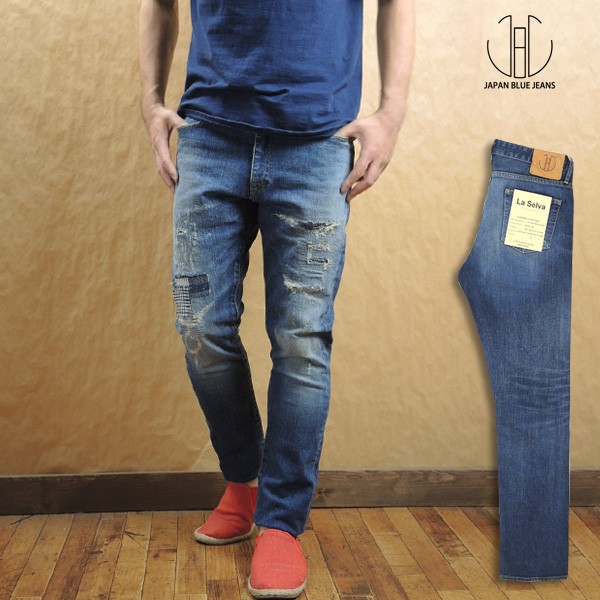 JAPAN BLUE JEANS ジャパン ブルー ジーンズ CALIF カリフ 12oz デニム ダメージ リメイク ジーンズ “LA SELVA  ラセルヴァ” SFJB2301