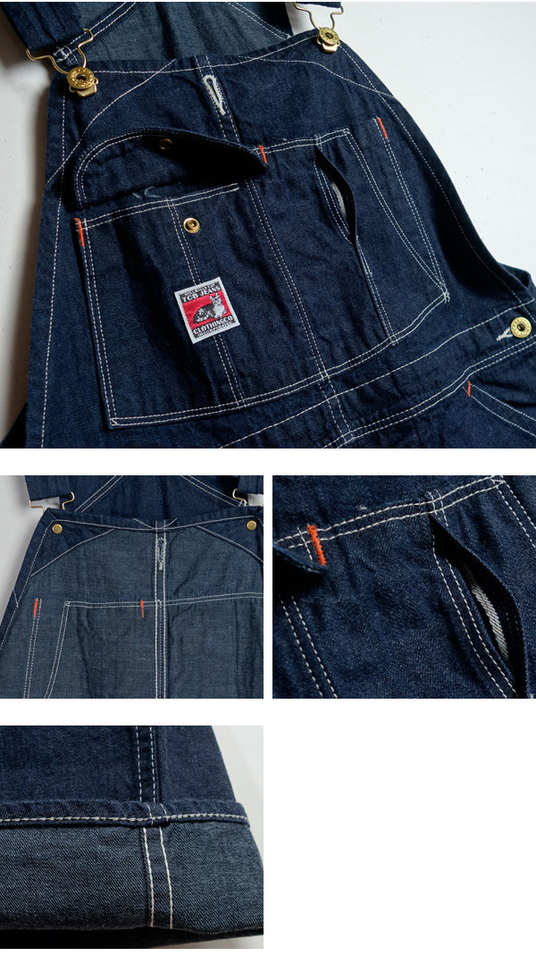 TCBジーンズ デニム オーバーオール “Wrecking Crew Pants” : 着