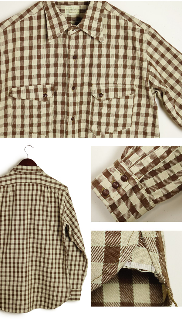 WAREHOUSE（ウエアハウス） LONG HORN TYPE FLANNEL WESTERN SHIRTS
