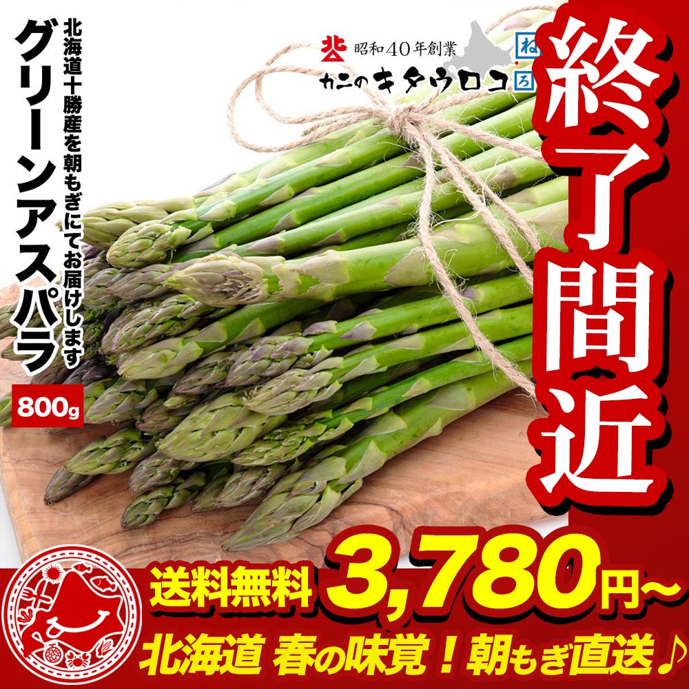2026年度受付終了 アスパラ 北海道産 グリーン アスパラガス 800g S〜Mサイズ混み 訳あり 野菜 送料無料 指定日不可 同梱不可 のし不可 爆買 |  | 03