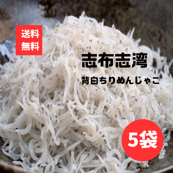 ちりめん 5袋 志布志 北崎水産 ちりめんじゃこ チリメン レターパック配送