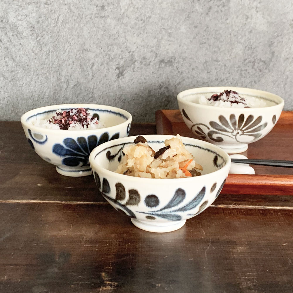ご飯茶碗 おしゃれ 琉球デイゴ 12.5cm KL型大平 お茶碗 かわいい