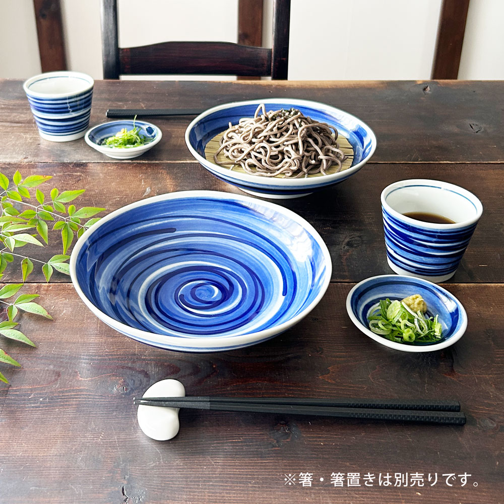 そば食器 呉須刷毛目 1人前 そば食器セット 一人前 ざるそばセット