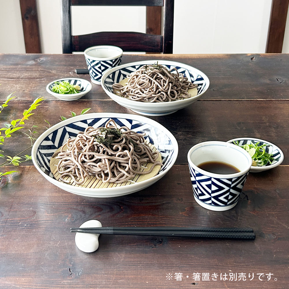 そば食器 江戸紋様 2人前 そば食器セット 二人前 ざるそばセット ざるそば 器 セット そば皿 そば猪口 薬味皿 竹すのこ 各2個 冷やし中華 和食器 |  | 09