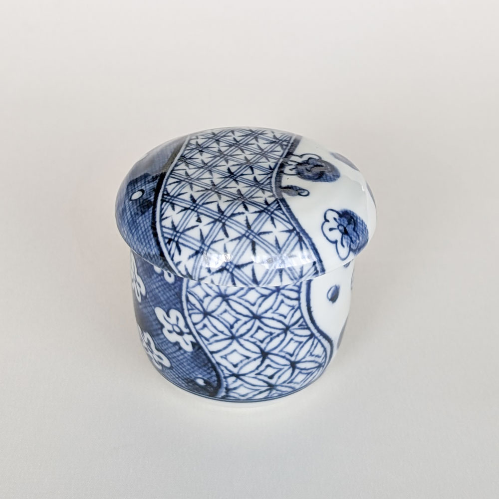 蒸し碗 茶碗蒸し 碗蒸し 器 蓋付き 【 焼板付 染付 】 美濃焼 日本製
