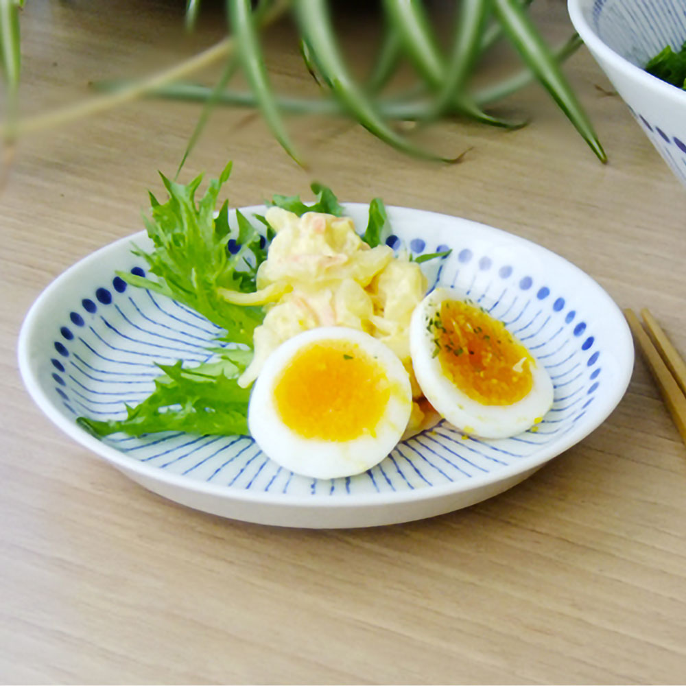あおいうつわ はなび 4.5皿 14センチ 小皿 取り皿 おしゃれ ケーキ皿 デザート皿 日本製 美濃焼 食器 レンジ対応 食洗器対応 蒼い器 | 碧 | 06