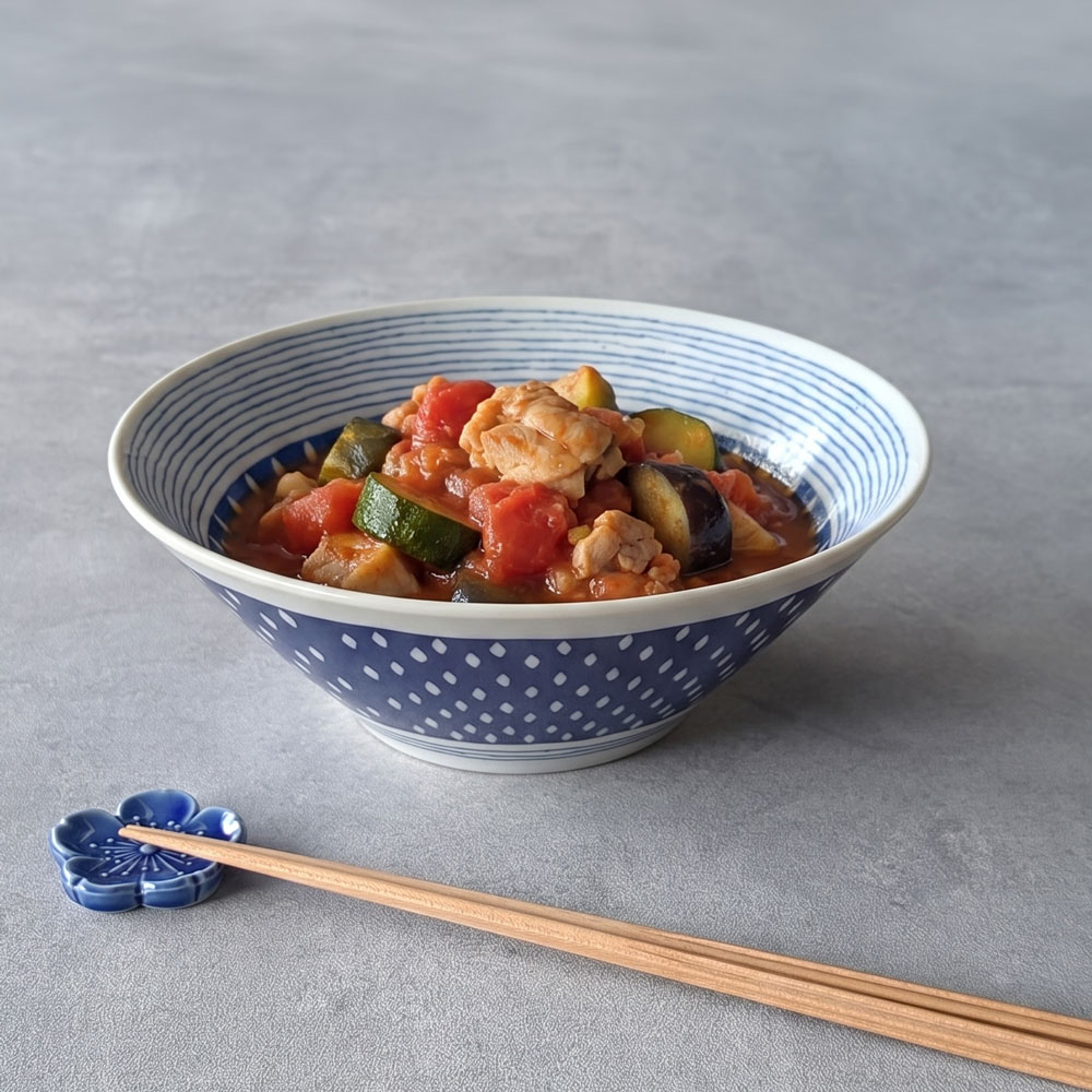 AO あおいうつわ しずく 7.0鉢 20.5cm 和食器 どんぶり そうめん鉢