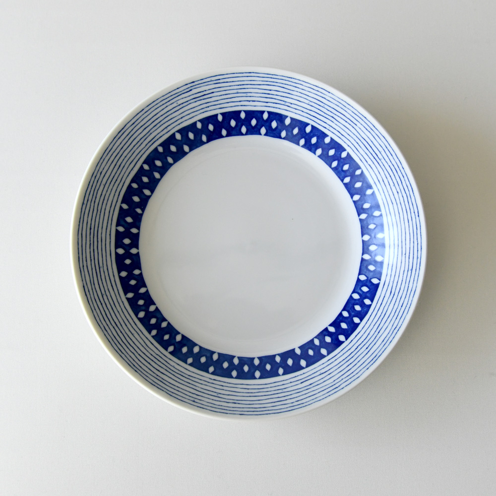 碧 あおいうつわ しずく 8.0皿 24cm 大皿 パスタ皿 日本製 美濃焼 食器