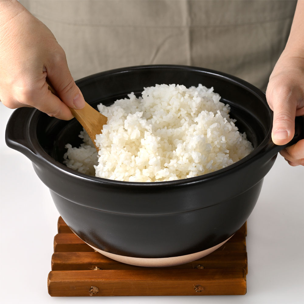 HARIO（ハリオ） フタがガラスのご飯釜ご飯釜2〜3合 GNR-200-W ご飯釜