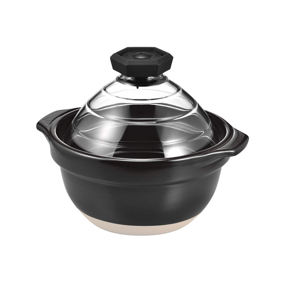 HARIO（ハリオ） フタがガラスのご飯釜ご飯釜2〜3合 GNR-200-W ご飯釜