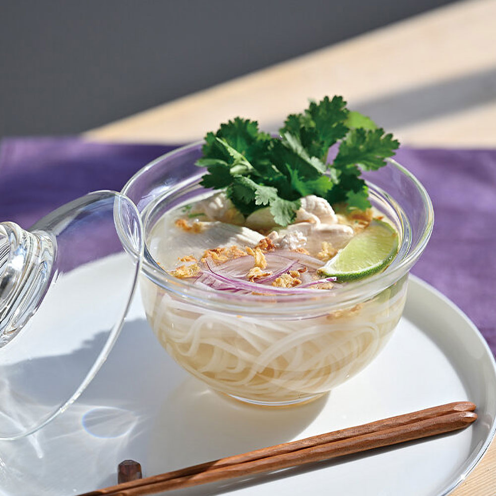 HARIO（ハリオ） ガラスの丼鉢 耐熱ガラス どんぶり 器 おしゃれ