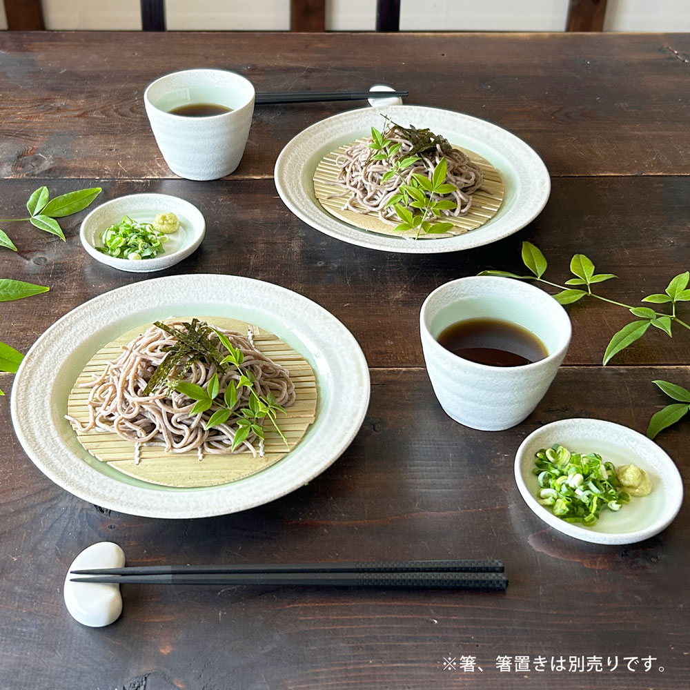 そば食器 若草 1人前 ざるそばセット 一人前 そば食器セット 麺皿 そば
