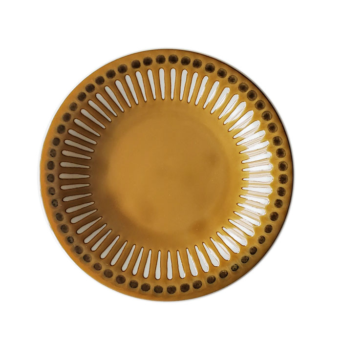 食器 皿 おしゃれ エンボス十草 プレートS 16.5cm カフェ皿 選べる