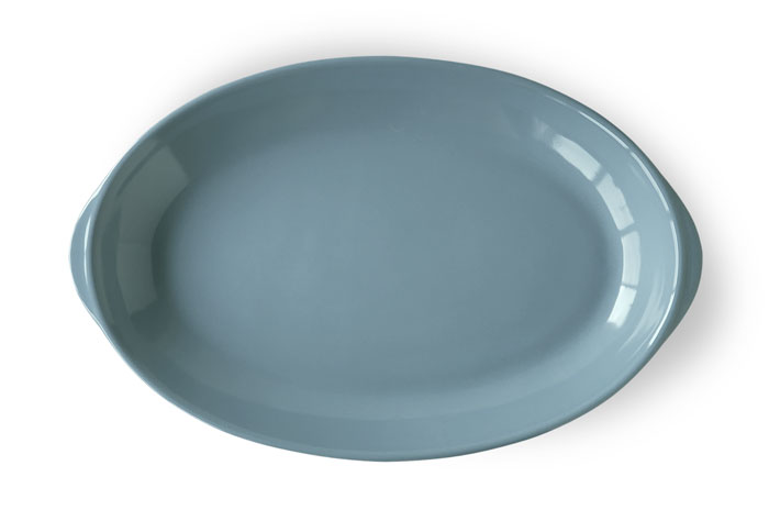 大皿 おしゃれ 楕円皿 クラシカルなカラーで可愛らしい耳付きオーバルプレート 27cm 食器 美濃焼
