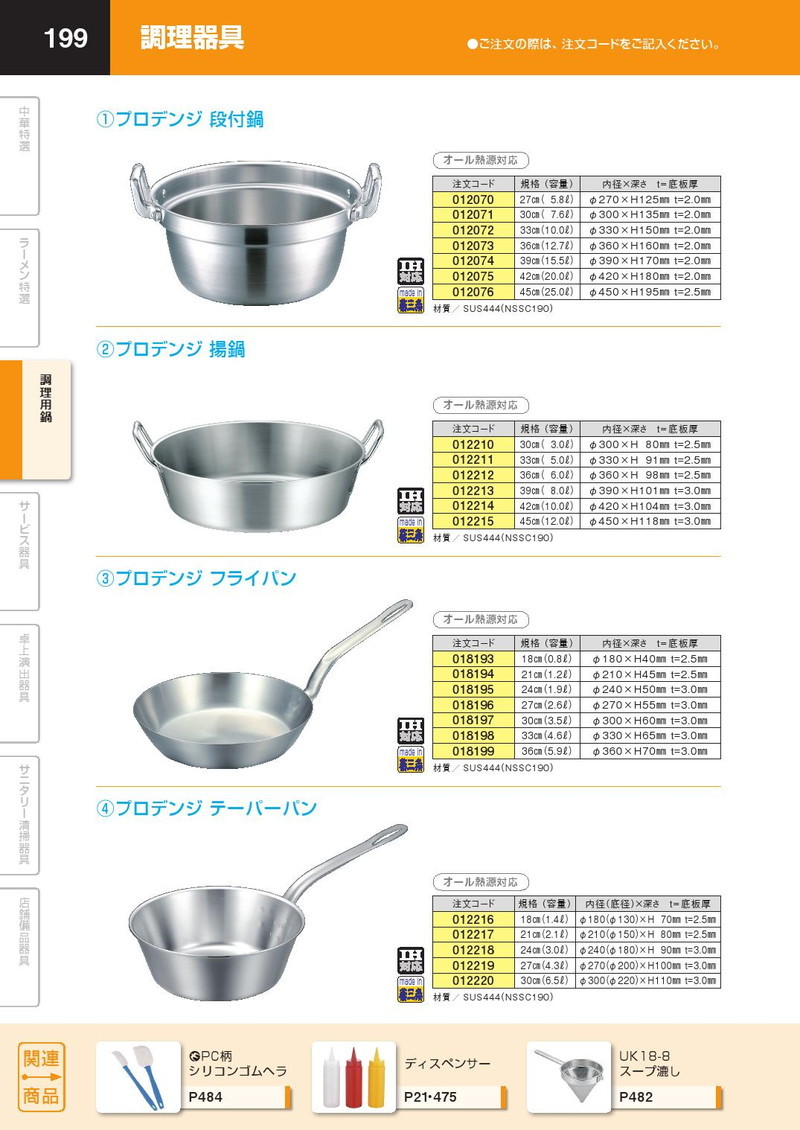 段付鍋 IH対応 プロデンジ 27cm (5.8Ｌ)（km） : k-012070 : 業務用