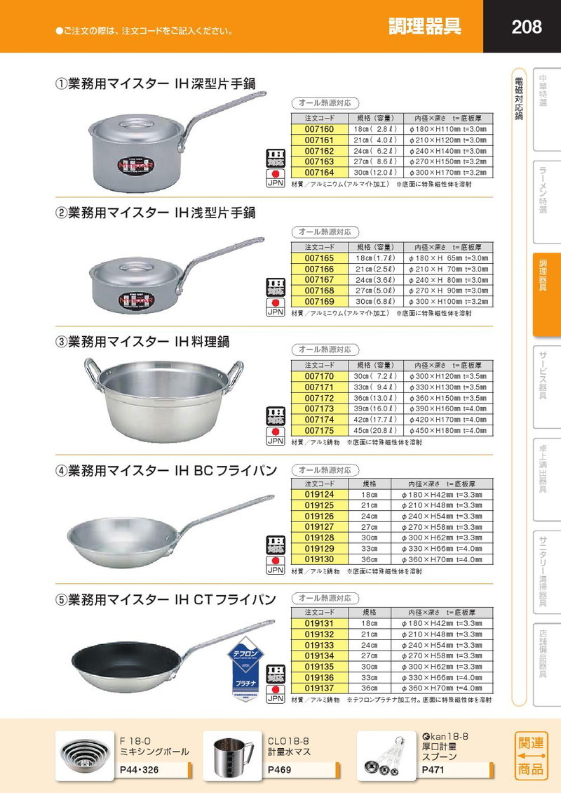 料理鍋 IH対応 アルミ 業務用マイスター 36cm（km） : k-007172 : 業務