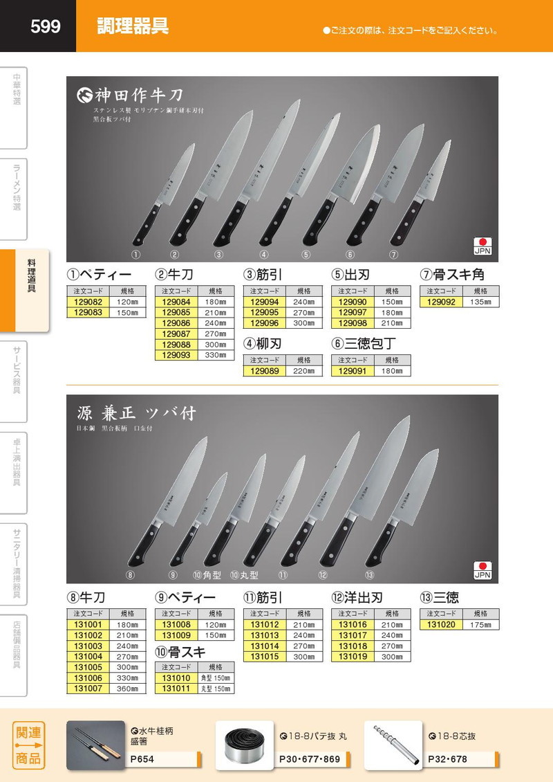 神田作 黒合板牛刀包丁 24cm :k-129086:業務用厨房機器キッチンマーケット - 通販 - Yahoo!ショッピング