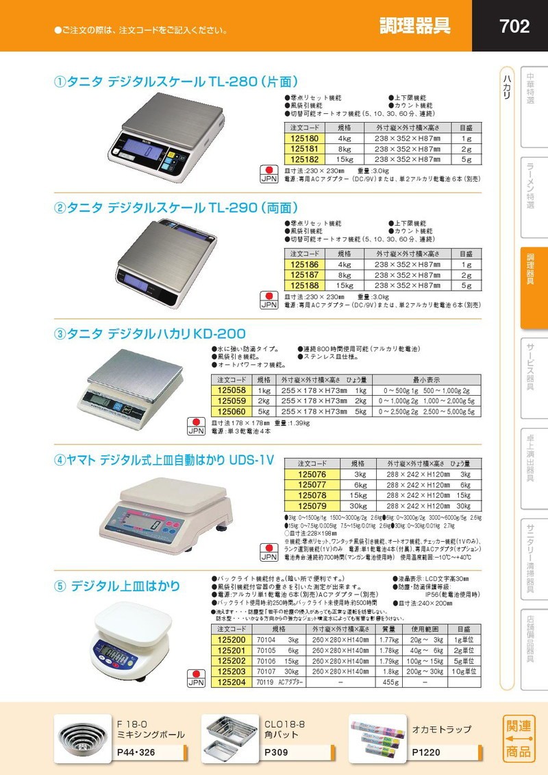 タニタ デジタルスケール はかり TL-280 （片面） 8kg（キッチン