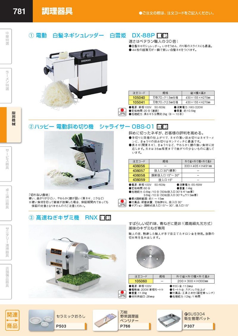 ハッピー 電動斜め切り機 シャライサーOBS-01 調節投入口15°〜30