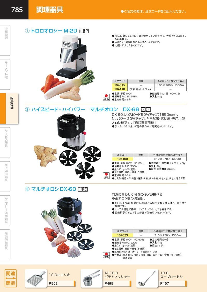 マルチオロシDX-60（km） : 業務用厨房機器キッチンマーケット - 通販
