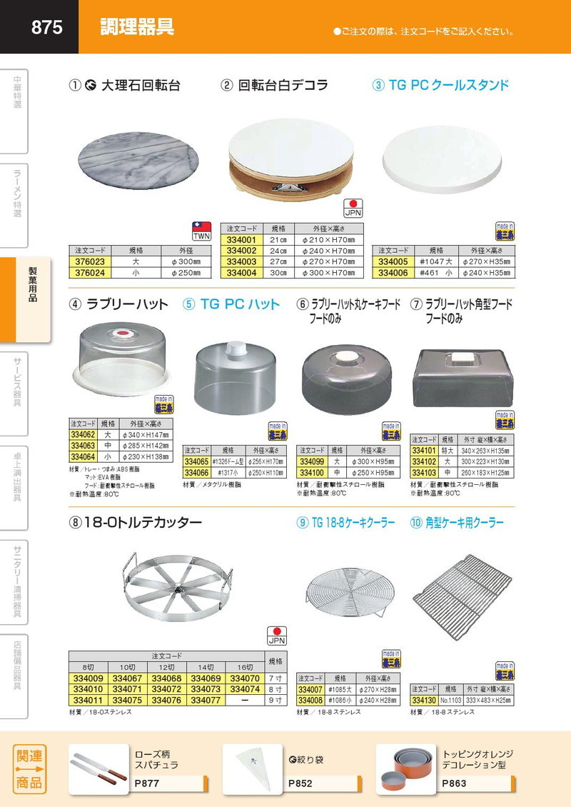 ケーキ 回転台TG PCクールスタンド #1047 大 :k-334005:業務用厨房機器キッチンマーケット - 通販 - Yahoo!ショッピング