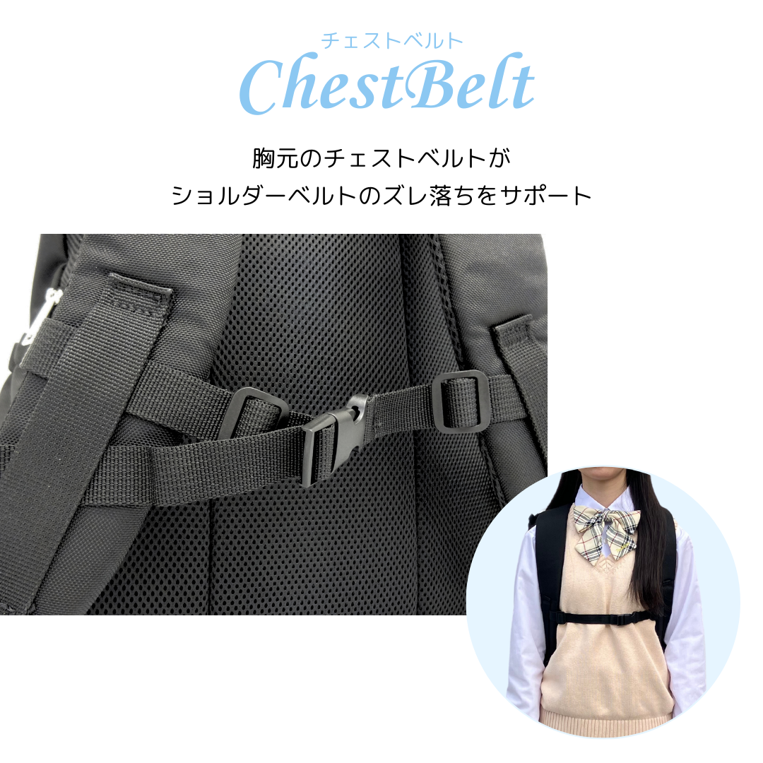 リュック 通学リュック スクールリュック 大容量 30L ボックス 通学用 中学生 高校生 女子 イーストボーイ EASTBOY ロゴ グラデーション ブランド 撥水
