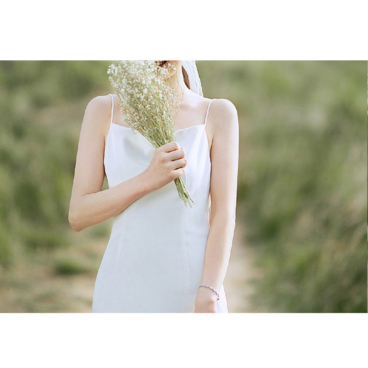ウェディングドレス スレンダーライン ホワイト タイプワンピース 白 