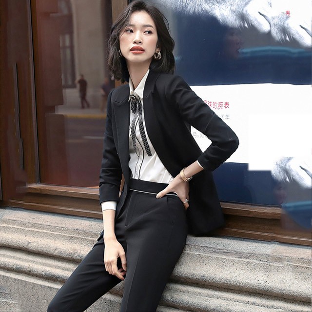 レディースファッション 限定数のみ ブラック グレー スーツ レディース 春 秋 2点セット フォーマル 通勤 Ol オフィススーツ パンツスーツ 無地 面接 就職活動 スーツ 大きいサイズ Ouja2wf9nd Www Usi Com Ec