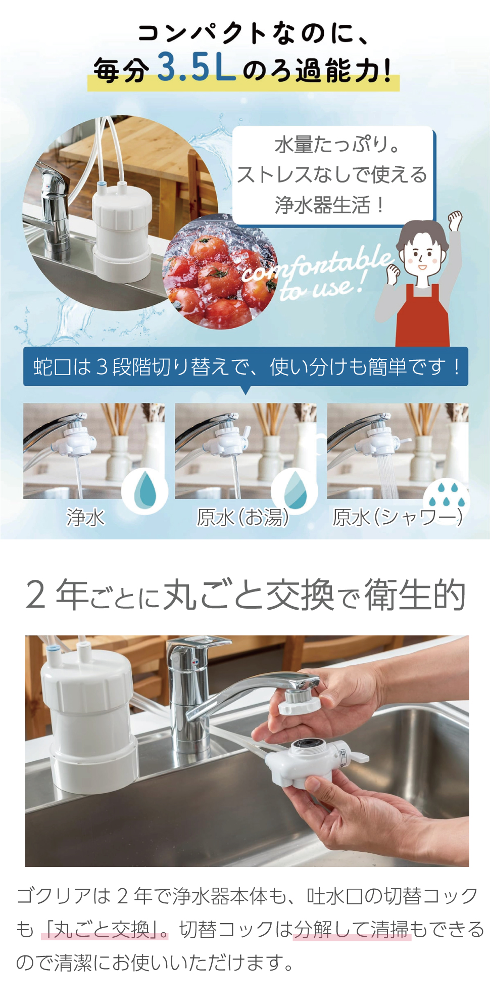 浄水器 蛇口 カートリッジ