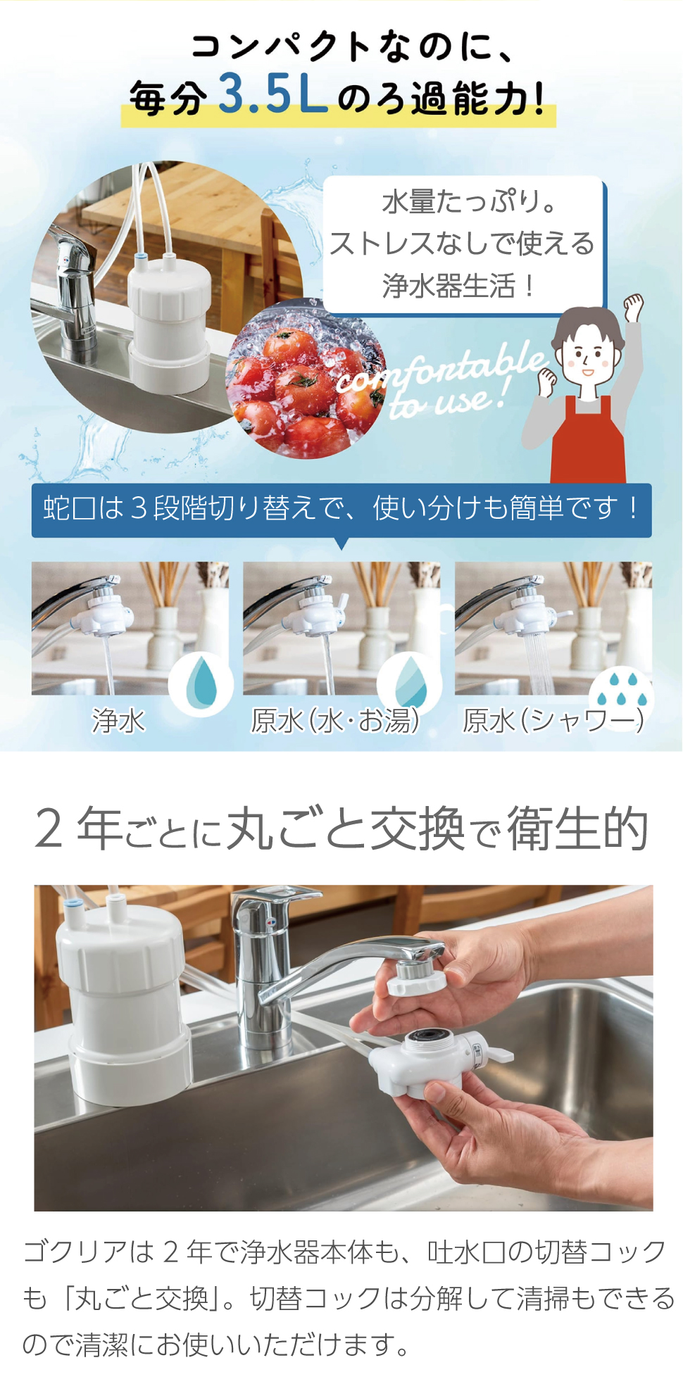 浄水器 蛇口 カートリッジ