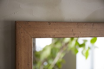 洗面台 鏡 木枠 交換 diy 洗面鏡 /パイン ライトブラウン 500×600mm