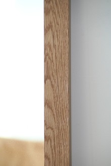 姿見 壁掛け 全身鏡 おしゃれ 姿見鏡 /オーク 150cm×45cm/ 木枠 鏡