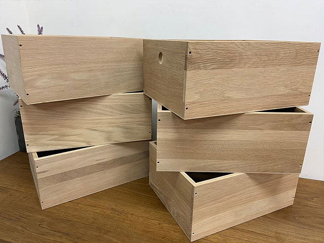 オークのシンプルな木箱 A4サイズ 木箱 収納ボックス おしゃれ