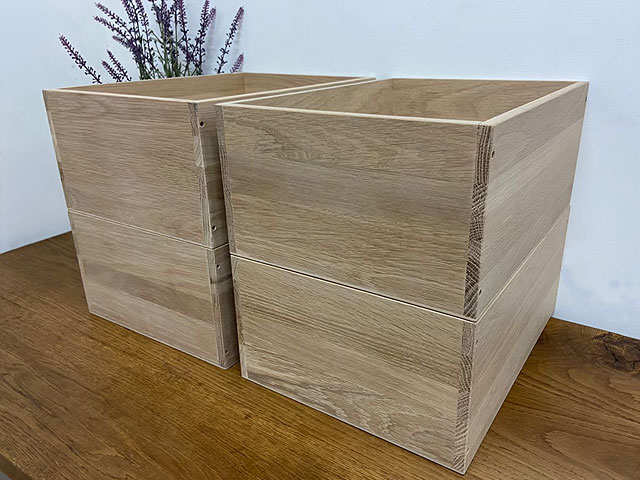 木製収納ボックス 4段 kiwakuya_oakbox-a4